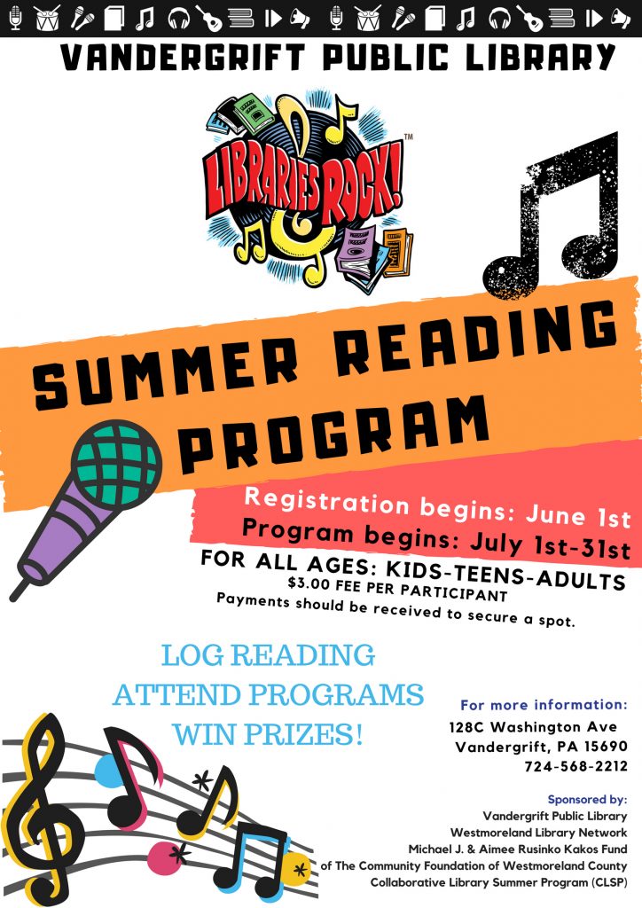 Summer Workshop School Poster Vandergrift Public Library